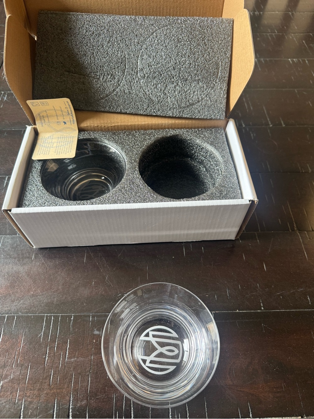 New tequila sipping monogrammed glasses